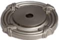 1-1/2" Versailles Knob Backplate, Satin Nickel