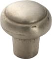1-3/8" Mountain Round Cabinet Knob, Antique Silver