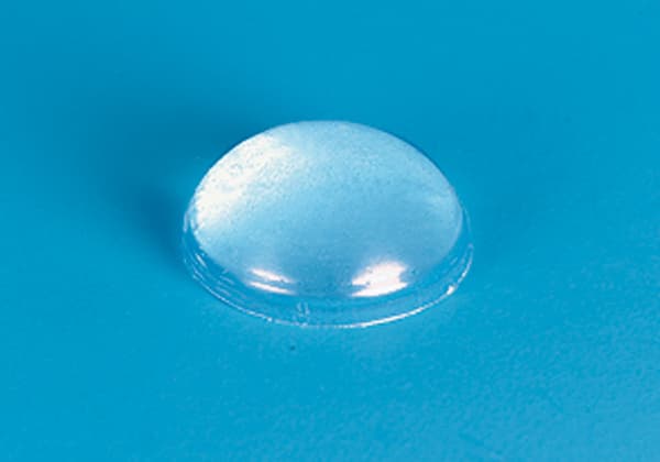 3/8" Polyurethane Door Bumpers, Clear, Hemispherical, 288 per Sheet