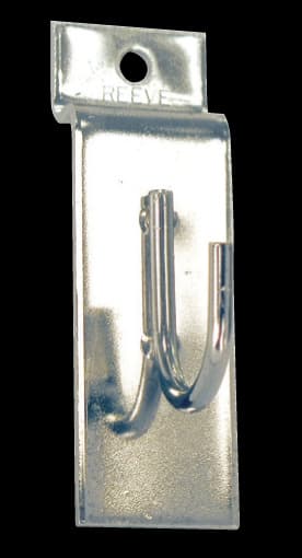 Slatwall Utility Hook, Zinc Finish