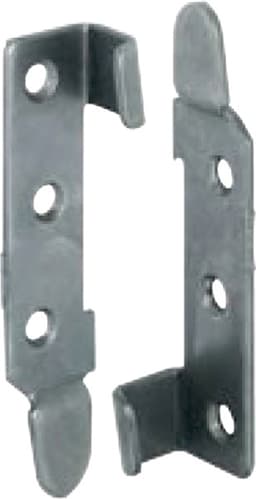 95mm Angled Bed Fitting, Galvanized, Set of 1
