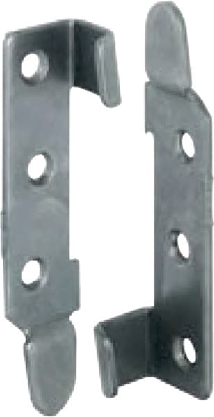 95mm Angled Bed Fitting, Galvanized, Set of 1