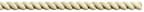96" x 3/8" Standard Twist Split Rope Molding, Maple