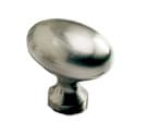 1-3/8" Traditional Designs Oval Knob, Satin Nickel