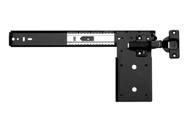 8081 EZ Pivot Door Slide No Hinge or Baseplate, 30lb Capacity, Anochrome, 16"
