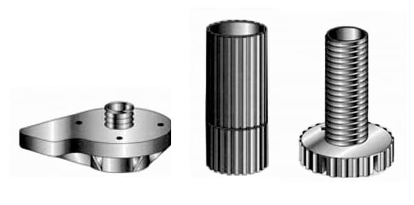 Cabinet Leveler Socket Kit with 13/16" Dowel, Black