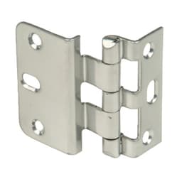 860 Flush Door Hinge without Screws, Inset Overlay, Powder Coated