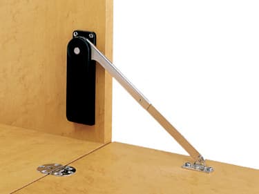 HDS-10 Left-Hand Heavy Duty Soft-Down Stay, White