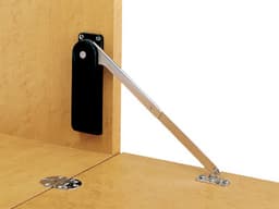 HDS-10 Left-Hand Heavy Duty Soft-Down Stay, White