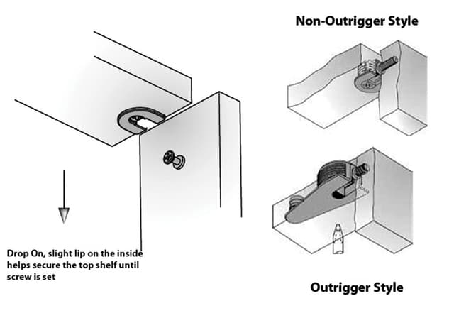 S6 15/16MM KNOCK IN OUTRIGGER WHITE, 006439.877.001