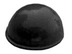 0.312" Polyurethane Bumpon Quiet Protective Bumpers, Clear, Hemispherical, 144 per Sheet