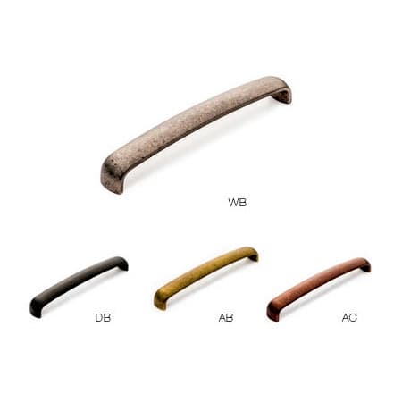 192mm Handle Pull, Matte Antique Brass, 202.35mm Length
