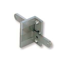 AHW Overlay Door Angle Hinge, Satin Nickel
