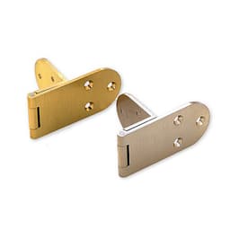 Overlay Angle Hinge, Satin Nickel