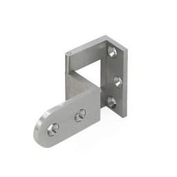 AHS-24 Overlay Door Angle Hinge, Satin Nickel