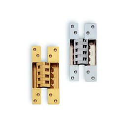 HES-3038 Invisible 180° Opening Concealed Hinge, Polished Brass