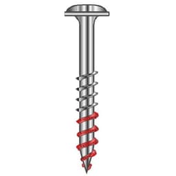 #8 x 1-1/8" Round Washer Head Assembly Screw, Combo Drive Turbo Thread and Regular Point, Lubricated, Box of 6 Thousand by Wurth