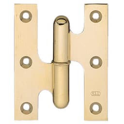 60mm Left-Hand Lift-Off Hinge, Polished Brass