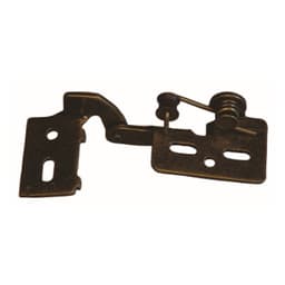 #3 Non-Wrap Knife Pin Hinge, Self-Closing, 1/4" Overlay, Antique Brass, 200/Box
