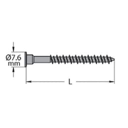 #8 x 38mm Funnel Head Confirmat Screw, Pozi Drive Hi-Lo Thread and Sharp Point, Box of 5 Thousand by Titus Tool Company Inc.