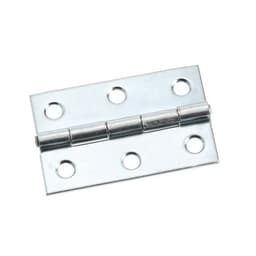 Tight Pin Full Swaged Light-Duty Narrow Butt Hinge, Zinc