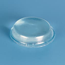 1/2" Polyurethane BS Self-Adhesive Protective Bumpers, Clear, Cylindrical, 201 per Sheet