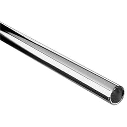 PRO 1-1/16" Diameter Steel 12' Long Round Closet Rod, Chrome Finish