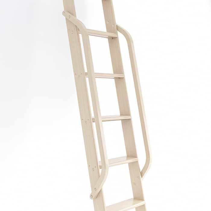 47" Wooden Handrail with Satin Nickel Bolt, Clear Coat Finish, Maple