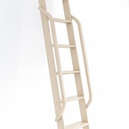 47" Wooden Handrail with Satin Nickel Bolt, Clear Coat Finish, Maple