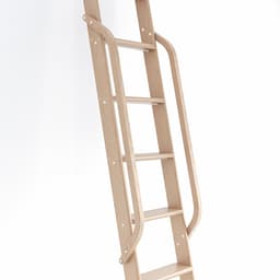 47" Wooden Handrail with Satin Nickel Bolt, Clear Coat Finish, Red Oak