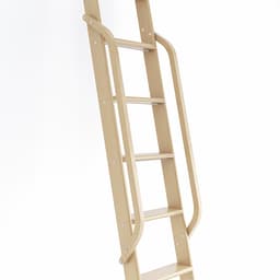 47" Wooden Handrail with Satin Nickel Bolt, Unfinished, White Oak