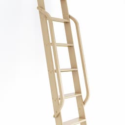 47" Wooden Handrail with Satin Brass Bolt, Unfinished, White Oak