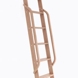 47" Wooden Handrail with Satin Nickel Bolt, Clear Coat Finish, Cherry