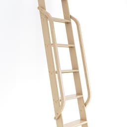 47" Wooden Handrail with Satin Brass Bolt, Clear Coat Finish, Hickory