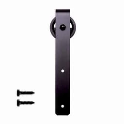 Barn Door Flat Bar Splice Kit, Black Finish