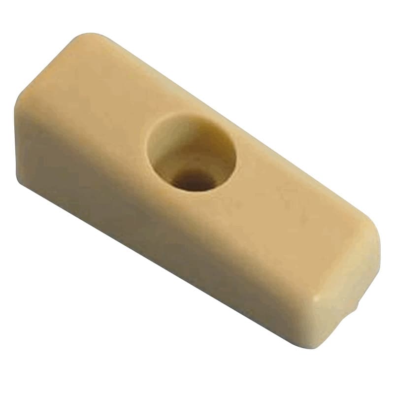 Drawer Bumper with Reference Tab, 1/2", Almond, 100/Box
