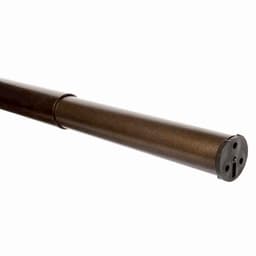 1-1/4" Diameter 72"-120" Long Adjustable Closet Rod, Chrome