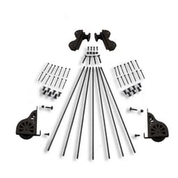 Rolling Hook Ladder Hardware Kit for 20" Wide Library Ladder, Oil Rubbed Bronze Finish