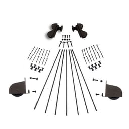 Contemporary Rolling Hook Ladder Hardware Kit for 20" Wide Library Ladder, Oil Rubbed Bronze Finish