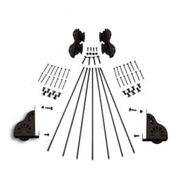Rolling Hardware Kit with Break for 20" Wide Library Ladder, Oil Rubbed Bronze Finish