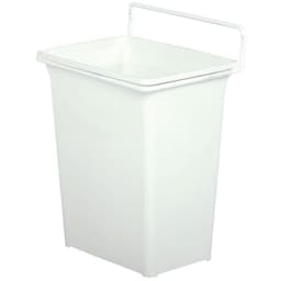 Single 9 QT Door-Mount Waste Bin, White