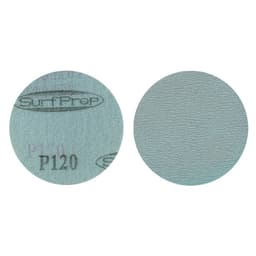 3" Hook/Loop 120 Grit No Holes Film Disc, Aluminum Oxide on Film (100/Box)