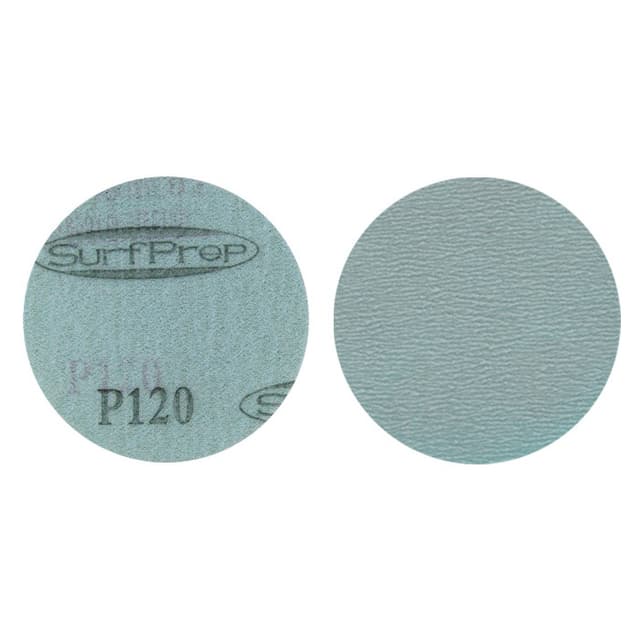 3" Hook/Loop 320 Grit No Holes Film Disc, Aluminum Oxide on Film (100/Box)