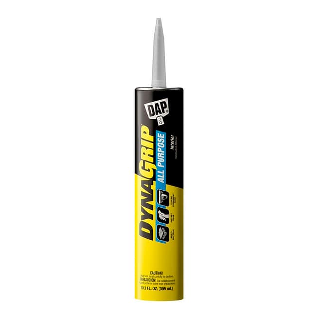 DynaGrip All Purpose Construction Adhesive, White, 10.3 fl oz Cartridge