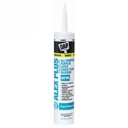 DAP® Alex Plus™ Latex Caulk Silicone, 10.1 oz Cartridge, 18152, White
