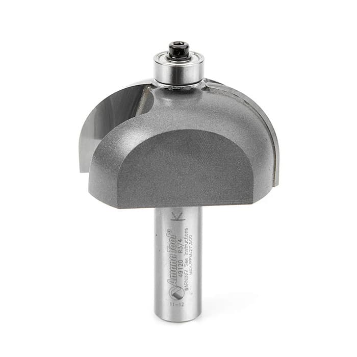 2" x 3/4" Radius Cove Router Bit, 2-Flute, 1/2" Shank