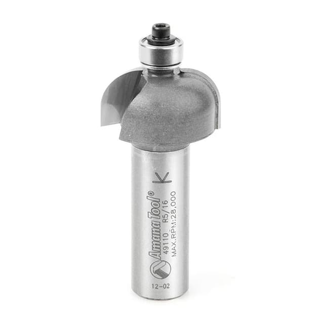 1" x 5/16" Radius Cove Router Bit, 2-Flute, 1/2" Shank