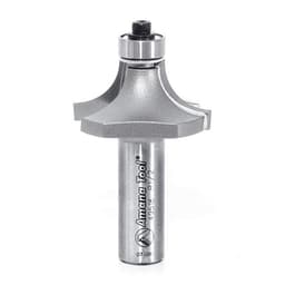 2-5/8" x 1/2" Radius Corner Rounding Bit with Ball Bearing Guide, 2-Flute, 1/2" Shank