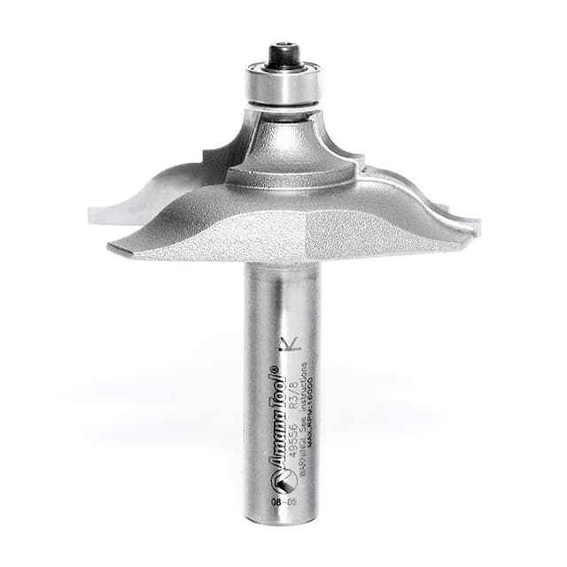 2-1/2" x 2-3/4" x 1/4" Radius Classical Table Edge Router Bit, 2-Flute, 1/2" Shank