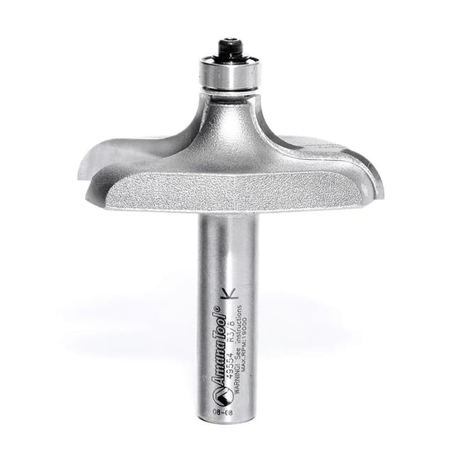 2-1/2" x 2-3/4" x 3/8" Radius Table Edge Ogee Router Bit, 2-Flute, 1/2" Shank